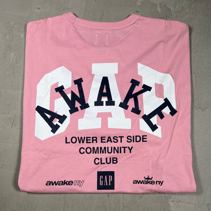 Awake NY Gap Pink Tee Size Large USED x18072