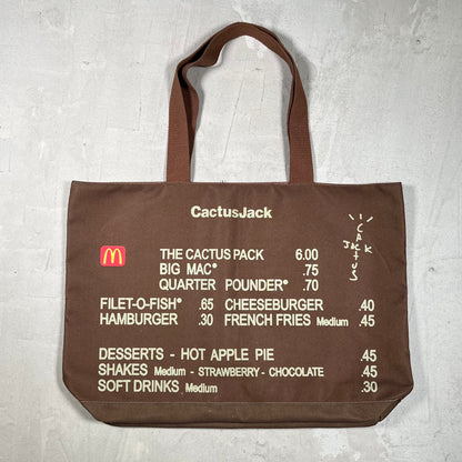 Cactus Jack McDonalds Brown Tote Bag USED x18069