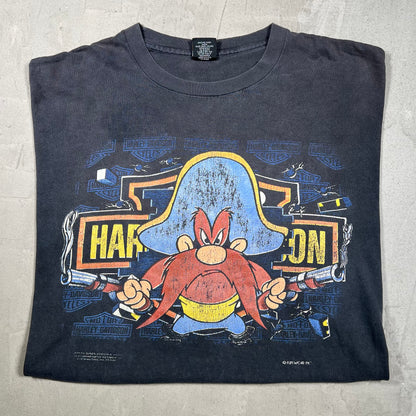 1991 Harley Davdison Yosemite Sam Black Tee Size XL USED v19869