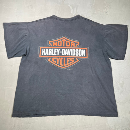 1991 Harley Davdison Yosemite Sam Black Tee Size XL USED v19869