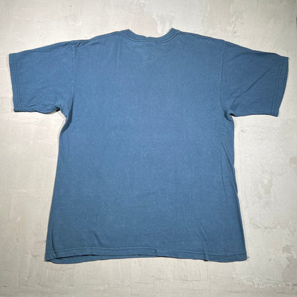 1997 Taz Big Face Blue Tee Size XL USED v19871