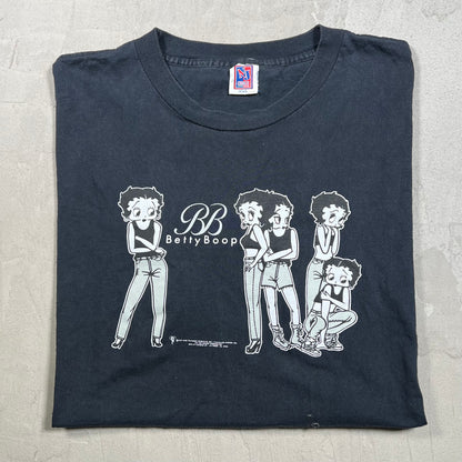 1997 Betty Boop Calvin Klein Spoof Black Tee Size XXL USED v19872