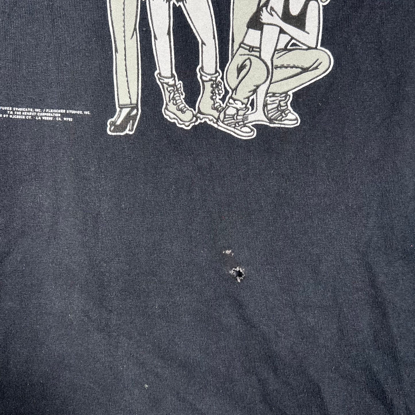 1997 Betty Boop Calvin Klein Spoof Black Tee Size XXL USED v19872