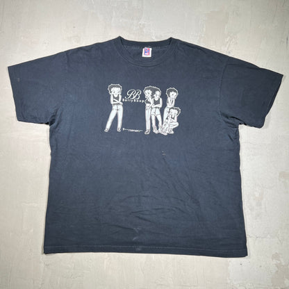 1997 Betty Boop Calvin Klein Spoof Black Tee Size XXL USED v19872