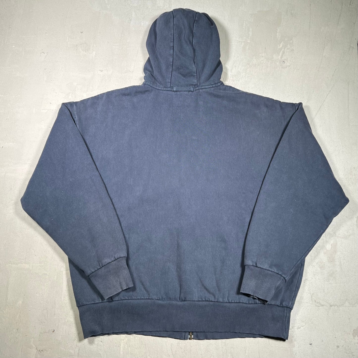 Y2K Dickies Washed Navy Waffle Lined Hoodie Size Large USED v19873