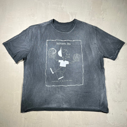 GV Gallery Raspberry Hills Pearl Jam Washed Black Tee Size XL USED x18033