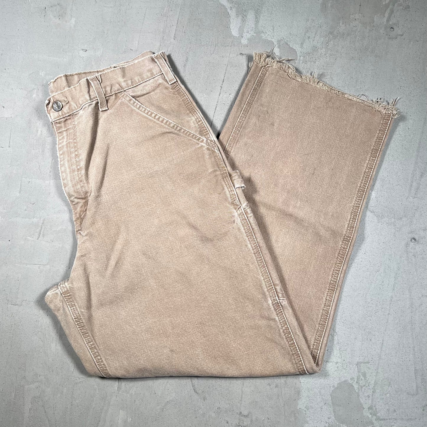 Y2K Carhartt Tan Carpenter Pants Size 34x36 USED v19891
