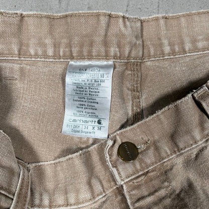 Y2K Carhartt Tan Carpenter Pants Size 34x36 USED v19891