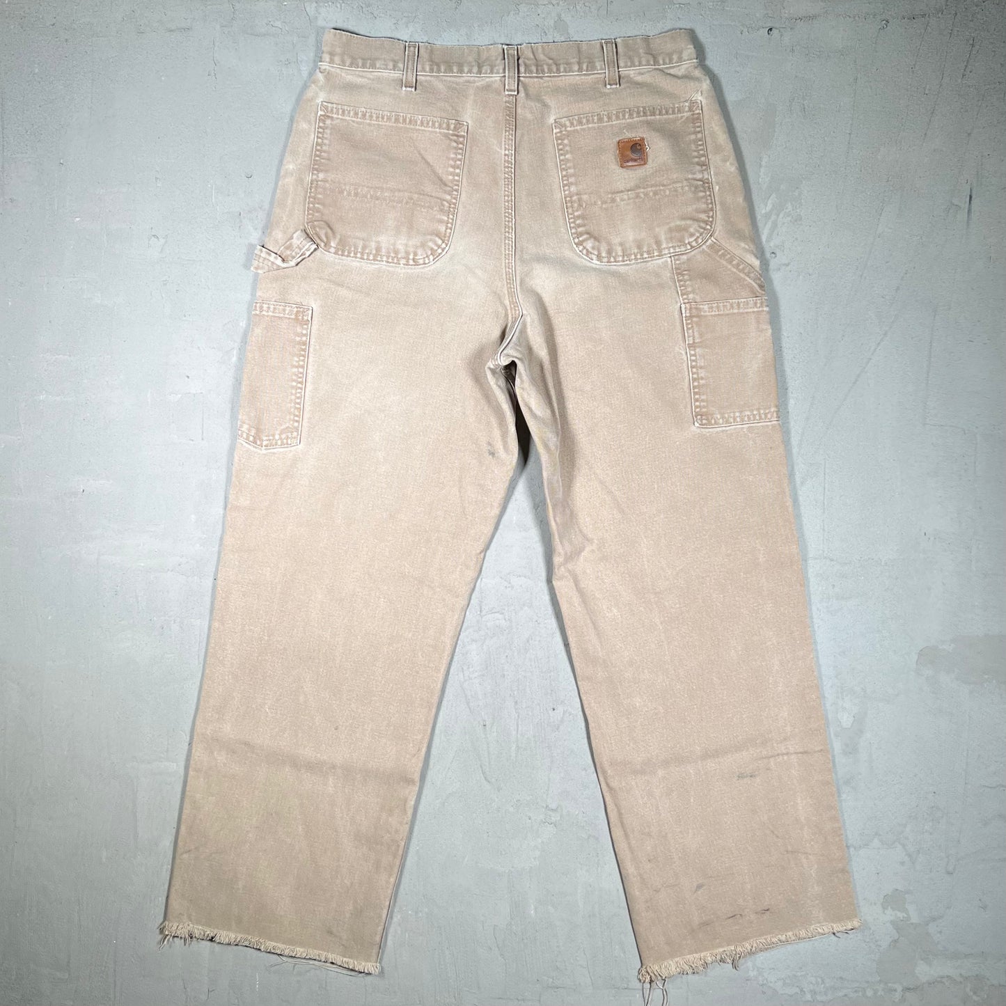Y2K Carhartt Tan Carpenter Pants Size 34x36 USED v19891
