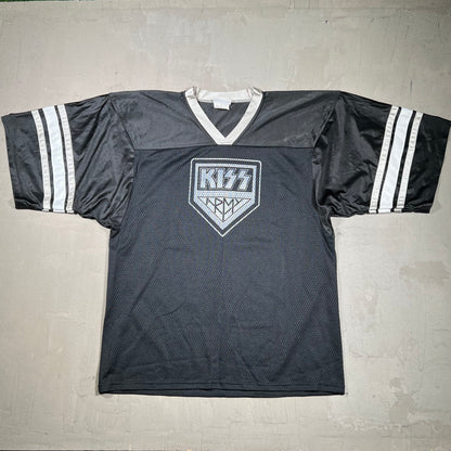 2003 Kiss Army Blackout Mesh Hockey Jersey Size XXL USED v19893