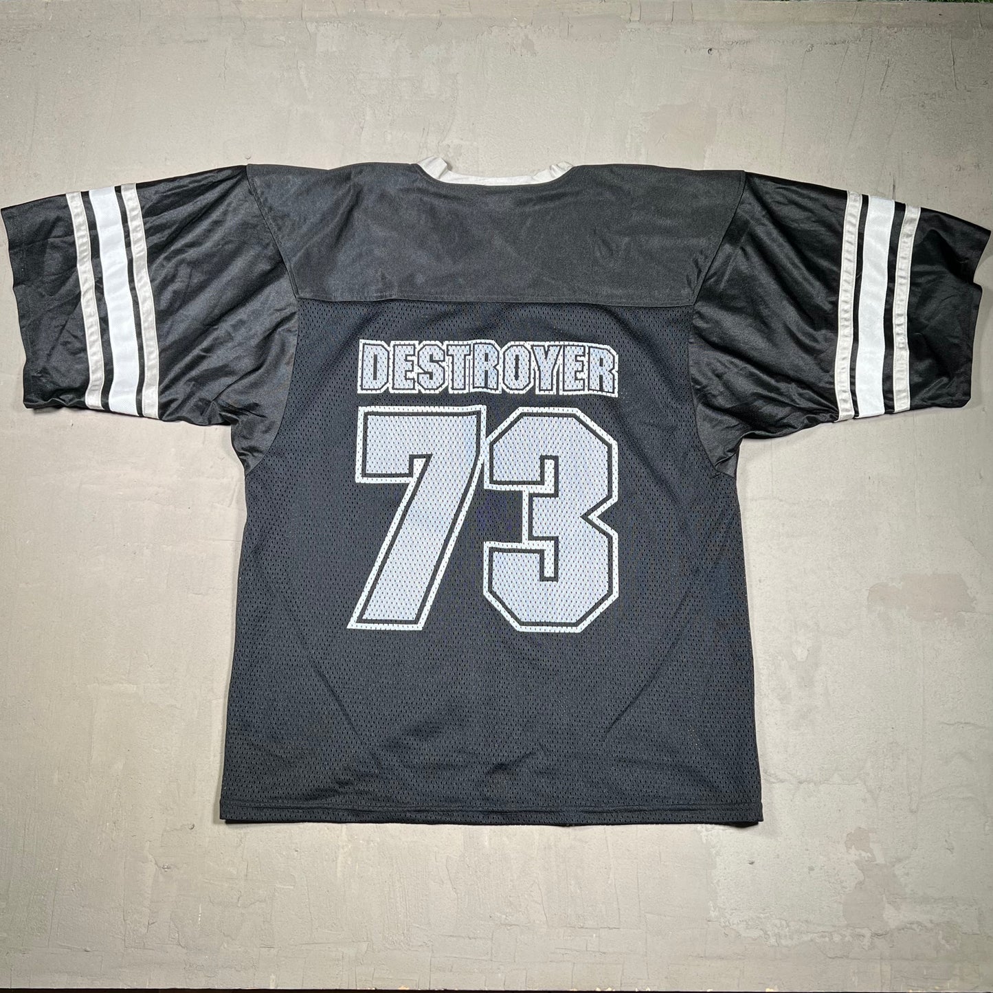 2003 Kiss Army Blackout Mesh Hockey Jersey Size XXL USED v19893