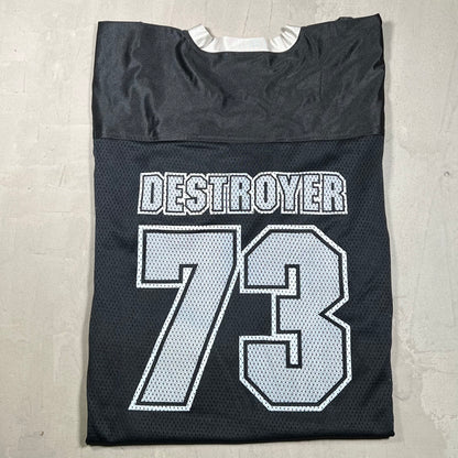 2003 Kiss Army Blackout Mesh Hockey Jersey Size XXL USED v19893