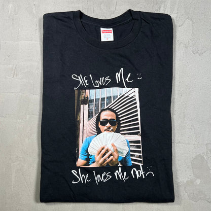 Supreme Max B Black Tee Size Medium USED x18101