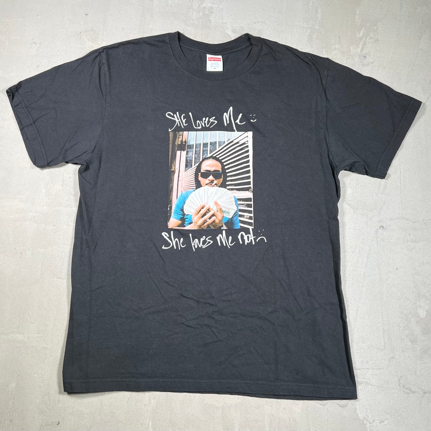Supreme Max B Black Tee Size Medium USED x18101