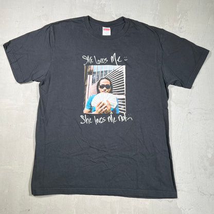 Supreme Max B Black Tee Size Medium USED x18101