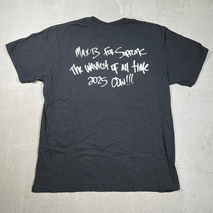 Supreme Max B Black Tee Size Medium USED x18101