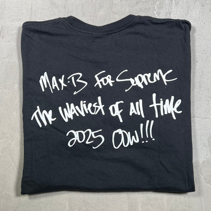 Supreme Max B Black Tee Size Medium USED x18101