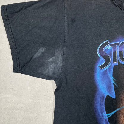 1998 Stone Cold Steve Austin WWF Big Head Black Tee Size Large USED v19900
