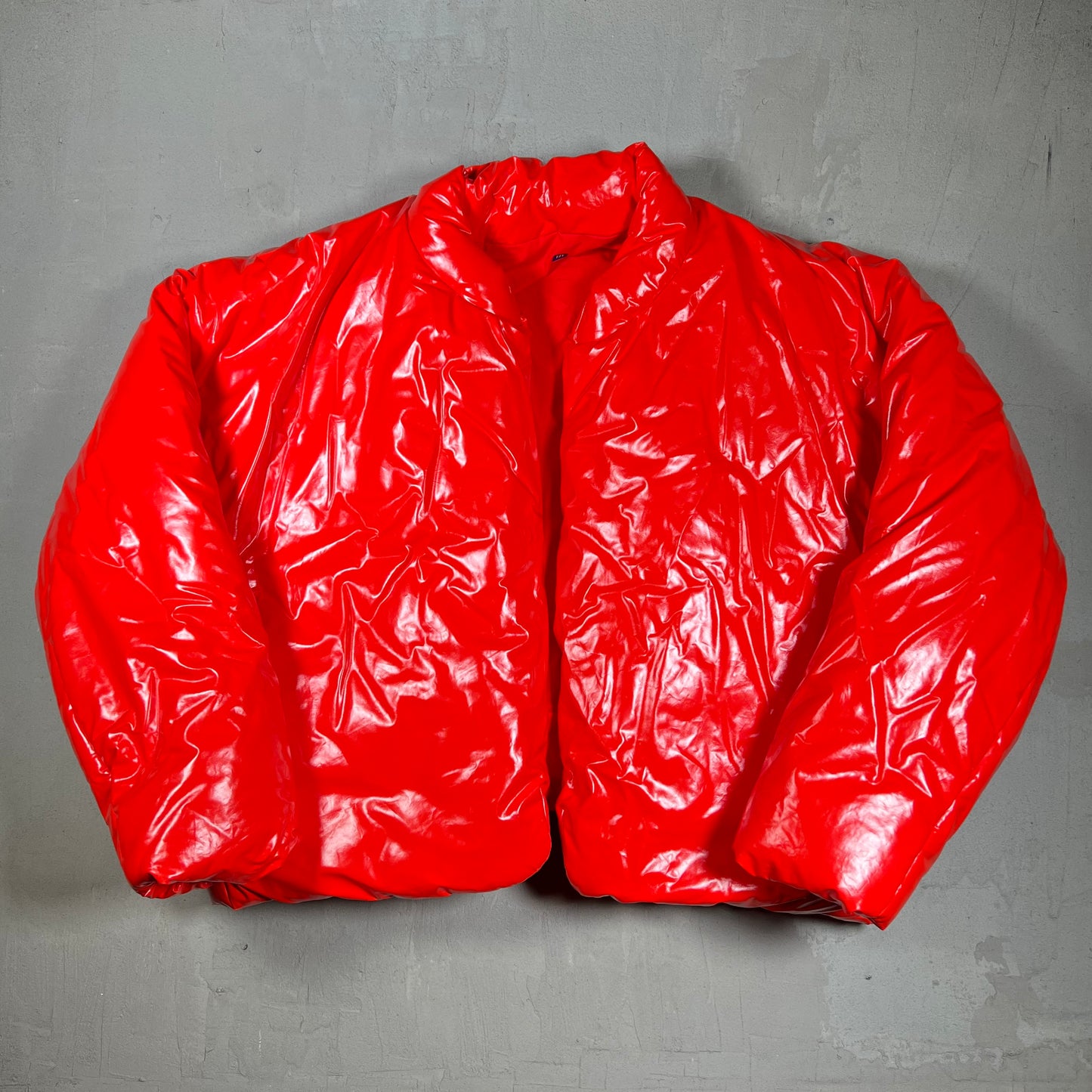 Yeezy Gap Round Bubble Red Jacket Size Large USED x18067