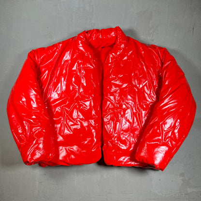 Yeezy Gap Round Bubble Red Jacket Size Large USED x18067