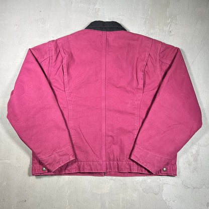 Y2K Carhartt Detroit J97 Raspberry Fleece Lined Workwear Jacket Size XL (women) USED v199874