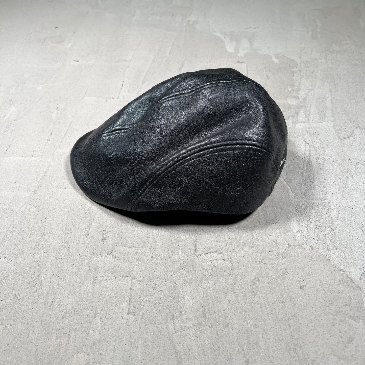 Aime Leon Dore ALD Cabbie Black Leather Hat USED x18064
