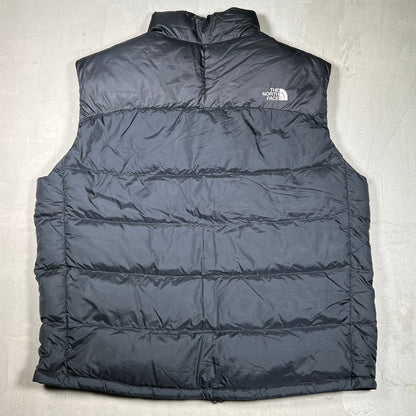 North Face 700 Series Black Puffy Zip Up Vest Size XXL USED v19877