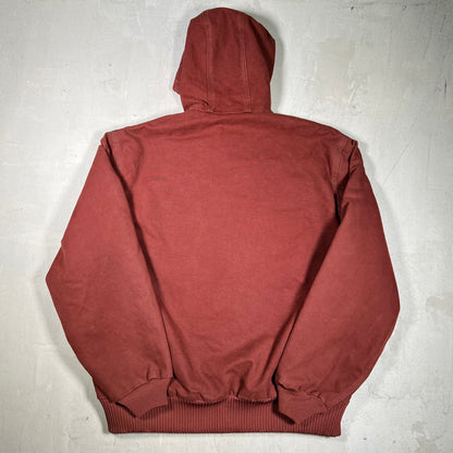 Y2K Carhartt Active J130 Clay Red Workwear Jacket Size Large USED v19889