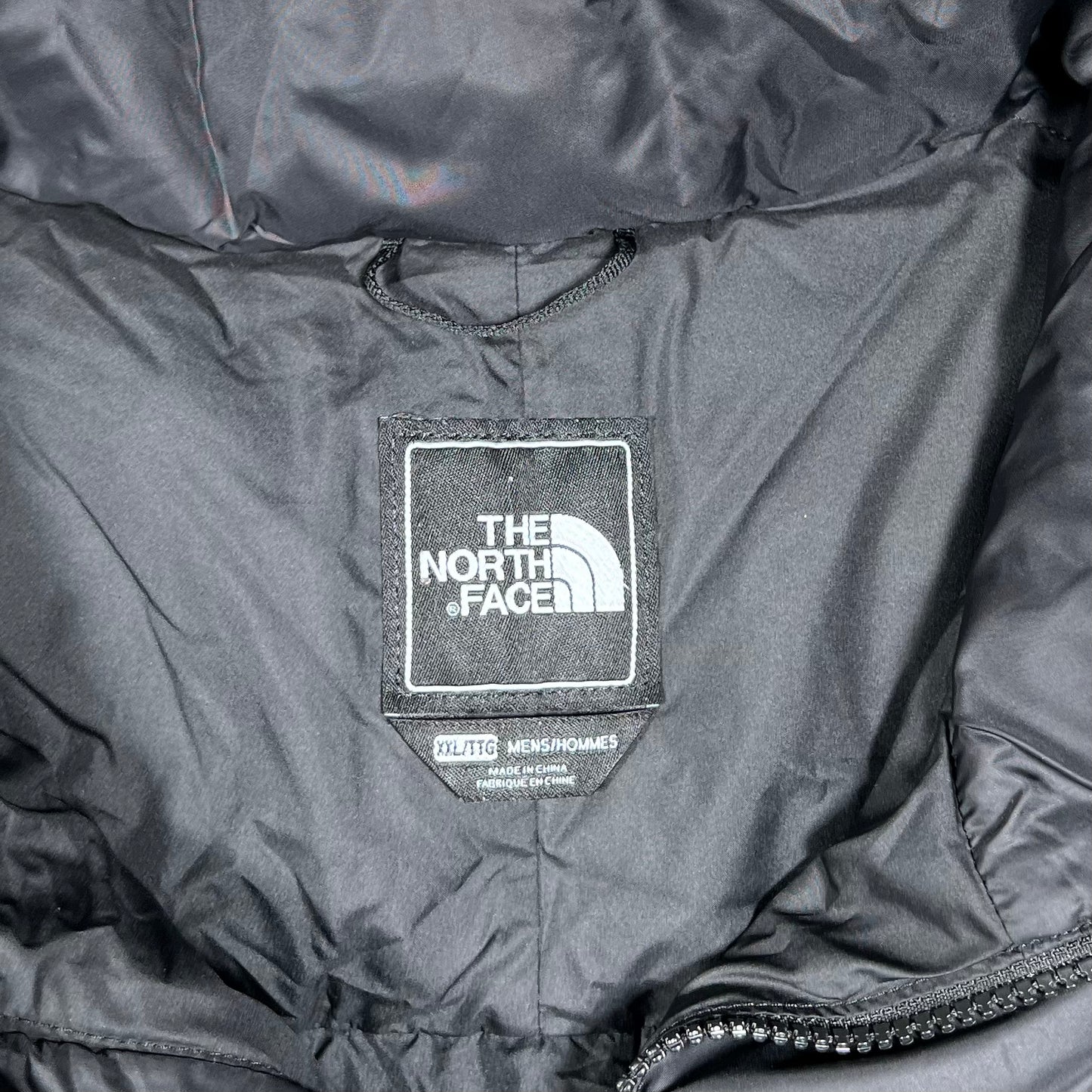 North Face 700 Series Black Puffy Zip Up Vest Size XXL USED v19877
