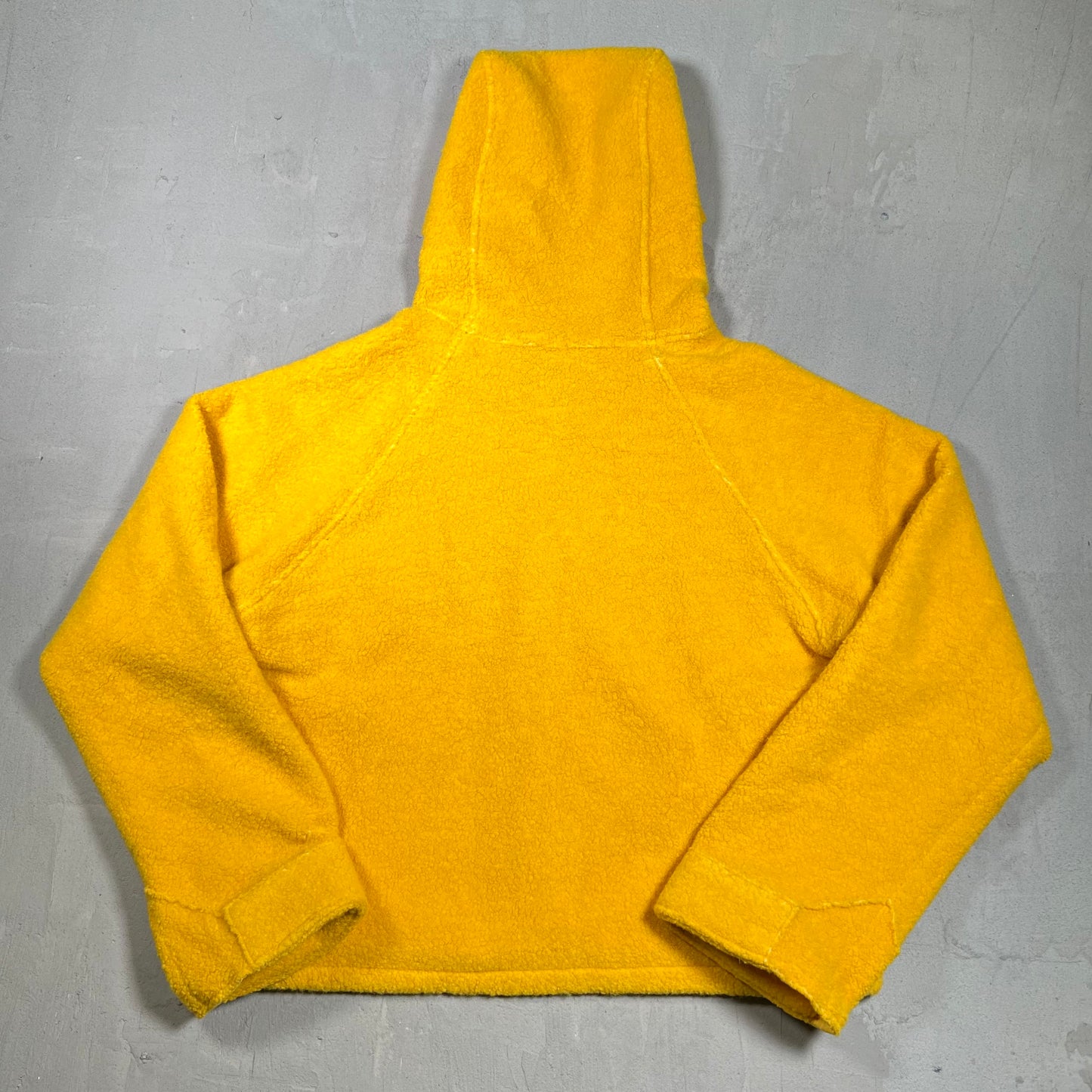 Cactus Plant Flea Market CPFM Fuzzy Balance Yellow Zip Up Fleece Jacket Size 1 (Medium) USED x18094
