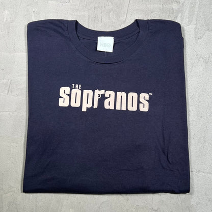 2008 The Sopranos HBO Promo Dark Navy Tee Size XXL NEW v19882