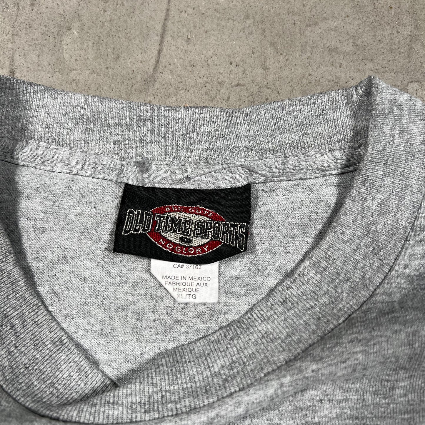 Y2K New Jersey Devils Hockey Grey Tee Size XL USED v19881