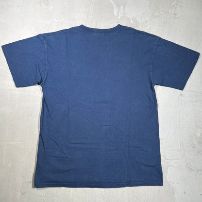 2005 MF DOOM Danger Doom The Mouse and Mask Navy Blue Tee Size Medium USED v19879
