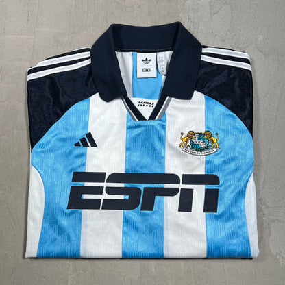 Kith Adidas Football ESPN Blue/White Jersey Size XL USED x18088