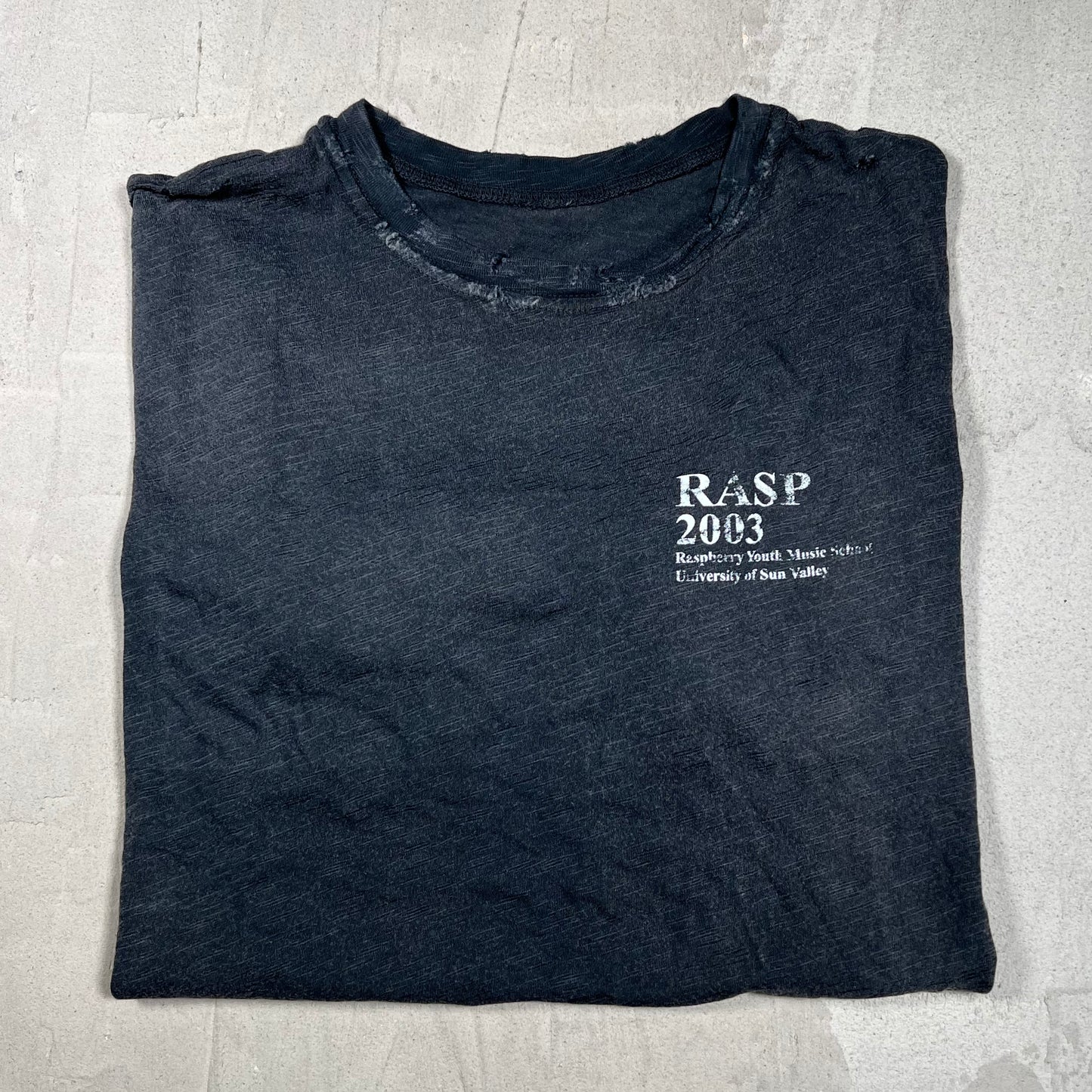 GV Gallery Raspberry Hills Youth Music Black Tee Size Medium USED x18087