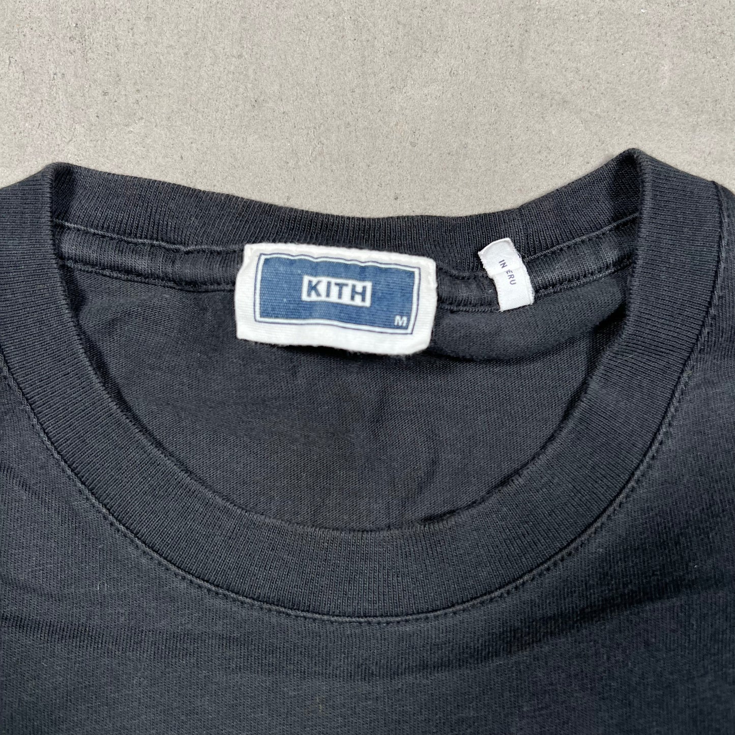 Kith Box Logo Cardozo High School Black Tee Size Medium USED x18093