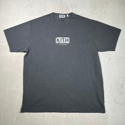 Kith Box Logo Cardozo High School Black Tee Size Medium USED x18093