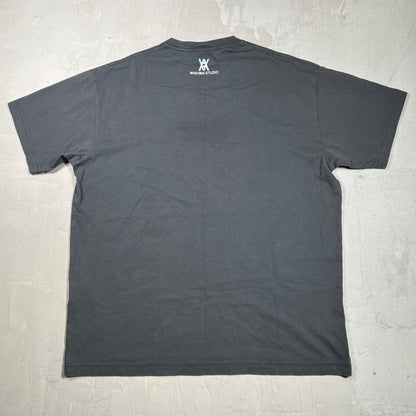 Kith Box Logo Cardozo High School Black Tee Size Medium USED x18093