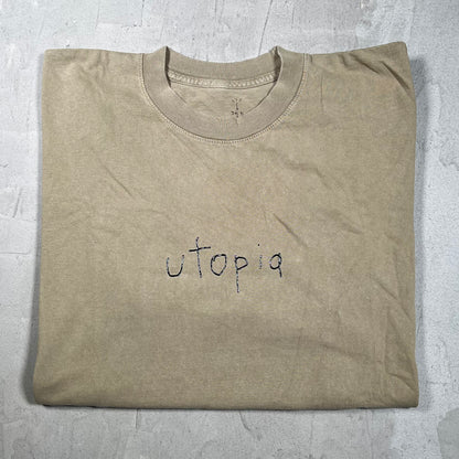 Travis Scott Utopia Magazine Green Tee Size XXL USED x18091