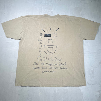 Travis Scott Utopia Magazine Green Tee Size XXL USED x18091