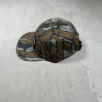 Supreme Military Mossy Oak Trebark Camo Camp Cap hat USED x18106
