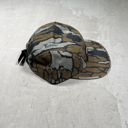 Supreme Military Mossy Oak Trebark Camo Camp Cap hat USED x18106