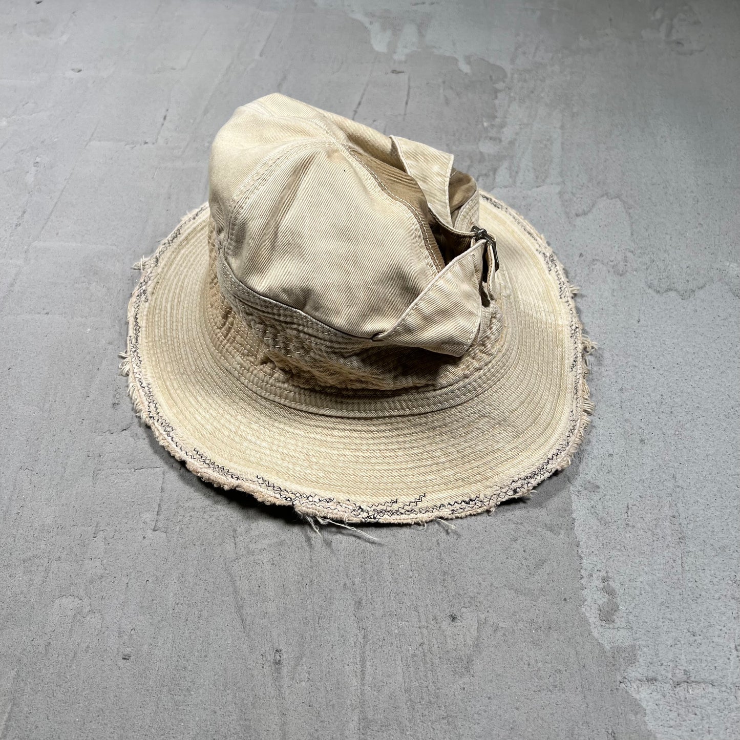 Kapital Khaki Denim Bucket Hat USED x18131