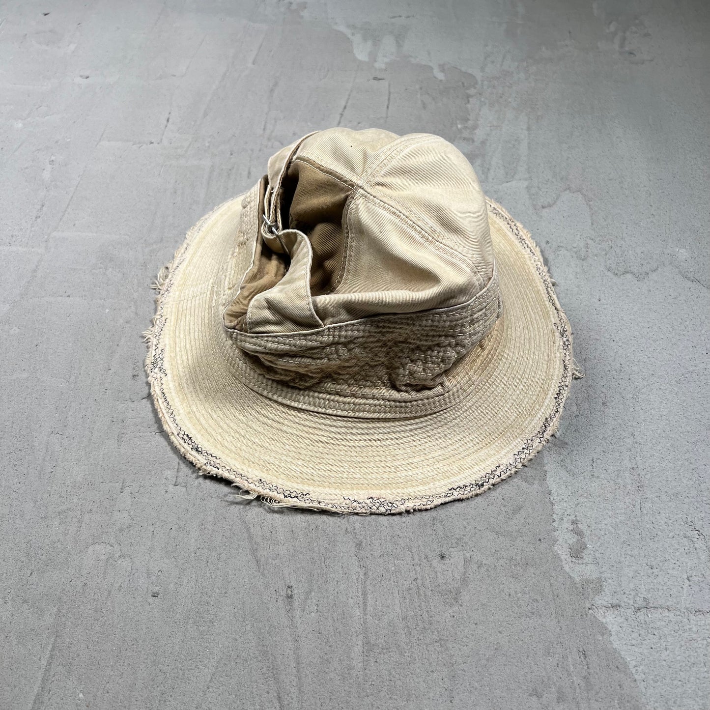 Kapital Khaki Denim Bucket Hat USED x18131