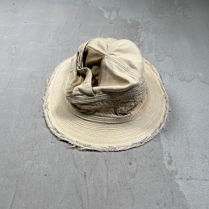 Kapital Khaki Denim Bucket Hat USED x18131