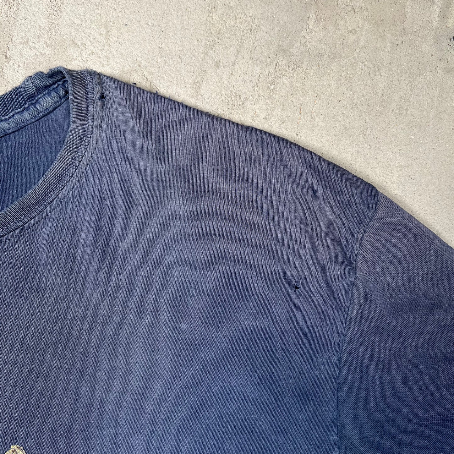 Y2K Polo Sport Ralph Lauren Bear Navy Blue Tee Size Medium USED v19898
