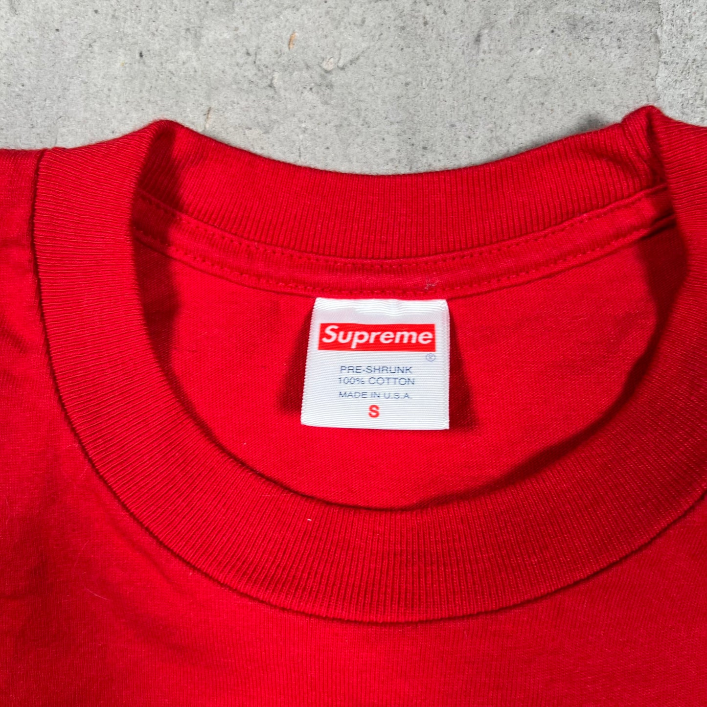 Supreme Futura Box Logo Red Tee Size Small USED x18130