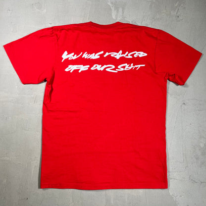 Supreme Futura Box Logo Red Tee Size Small USED x18130