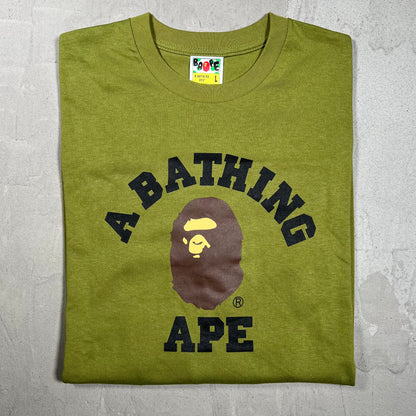 Bape Green Longsleeve Size Large USED x18124
