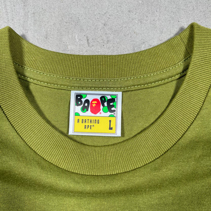 Bape Green Longsleeve Size Large USED x18124